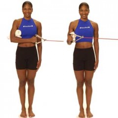 Rehabilitative Exercise using Theraband