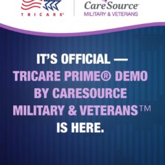 Tricare Prime covers chiropractic as part of a demonstration program in Tampa January 1st.